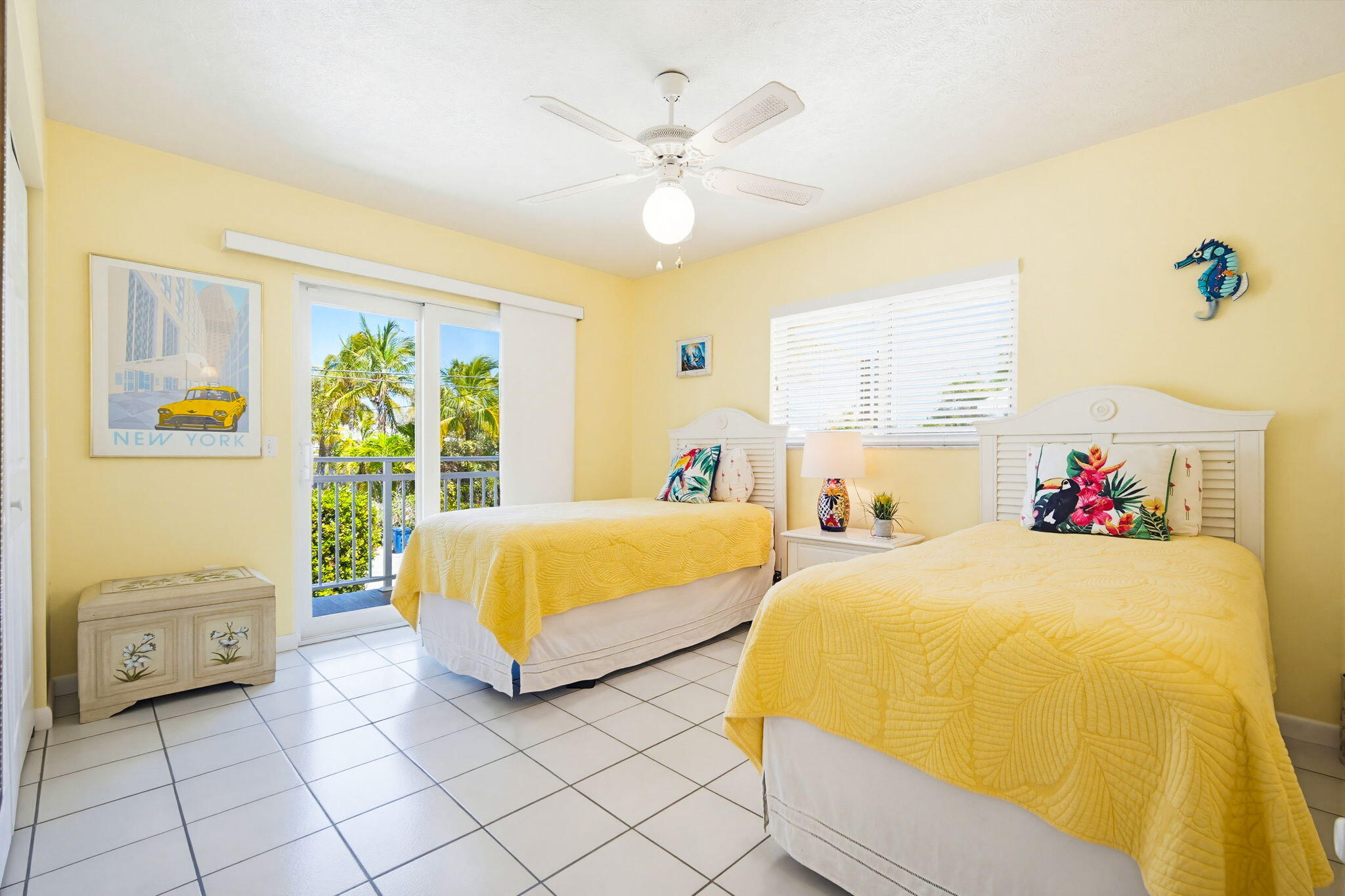 612 Blackbeard Road Summerland Key, FL 33042 - Photo 30 of 68 a bedroom with 2 bed and a window