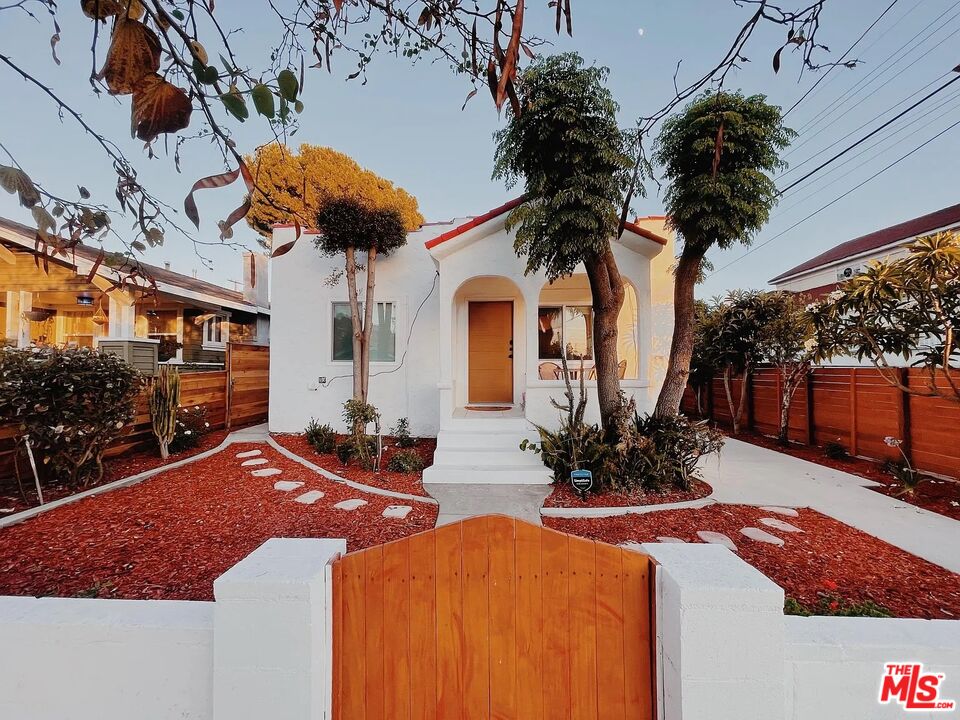 a view of a house with a patio