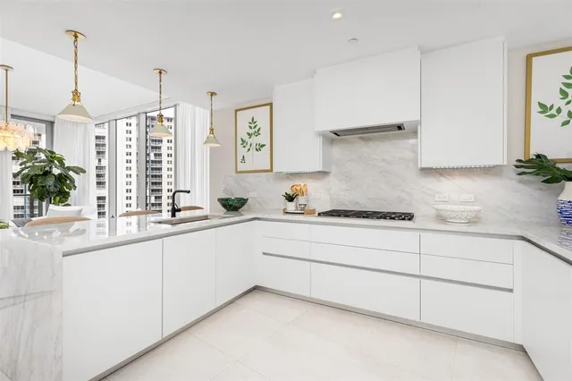 a room with furniture