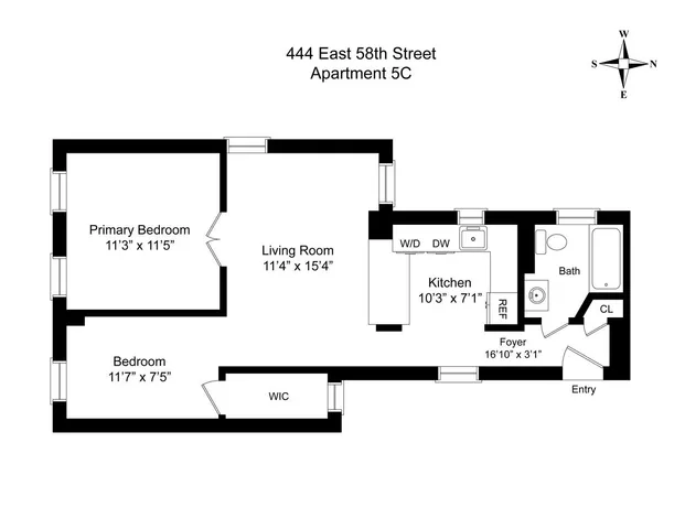 $690,000 | 444 East 58th Street, Unit 5C | Sutton Place
