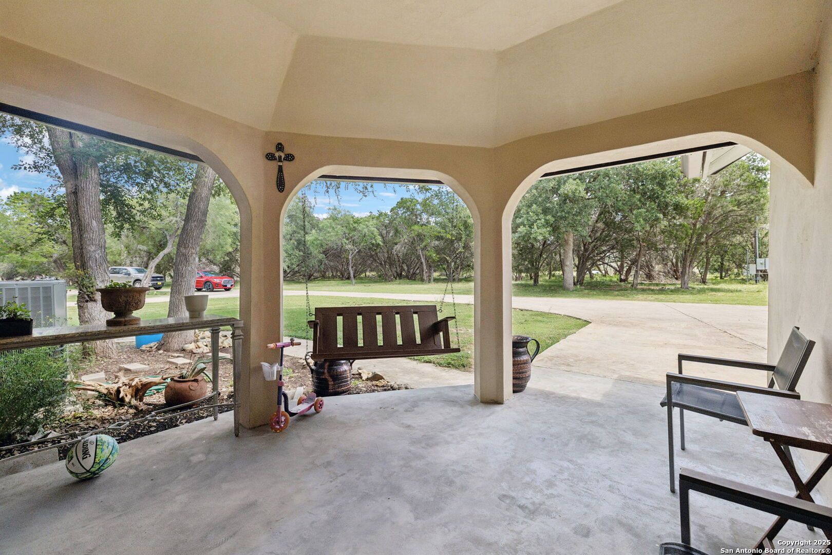 450 Georg Oaks Bulverde, TX 78163 - Photo 15 of 41 a living room with furniture and floor to ceiling windows