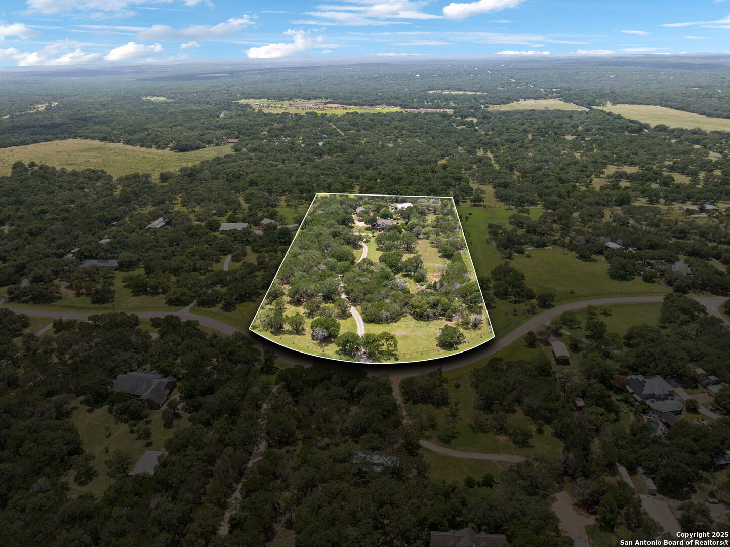 450 Georg Oaks Bulverde, TX 78163 - Photo 10 of 41 an aerial view of residential houses with outdoor space