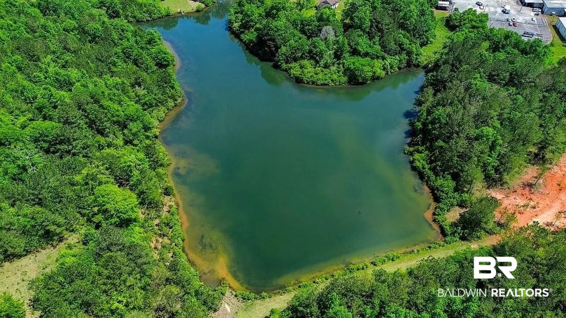 0 Loree Road Evergreen, AL 36401 - Photo 6 of 10 Aerial view of property and surrounding area featuring a large body of water