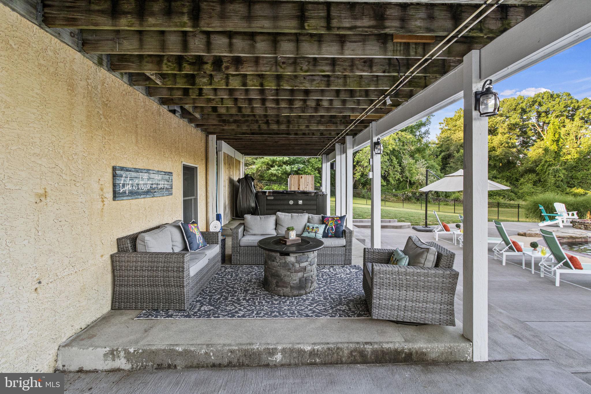 113 Round Hill Road Kennett Square, PA 19348 - Photo 62 of 75 Seating area by Hot Tub Under deck