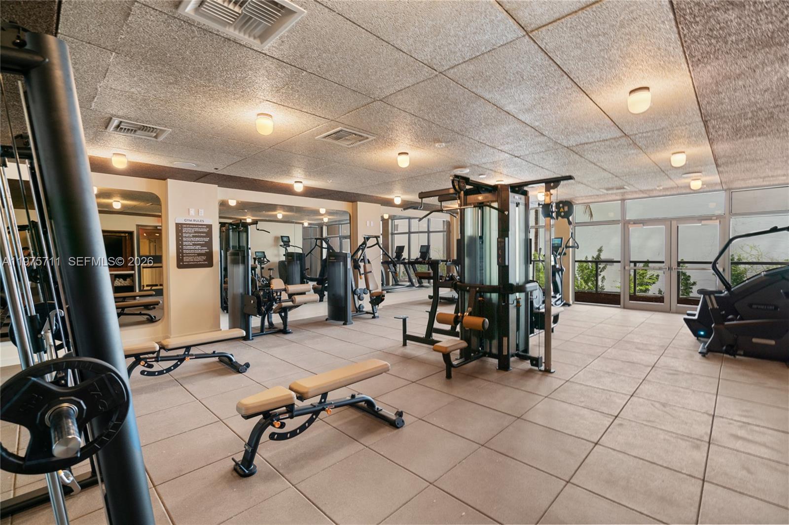 1611 Southwest 2nd Avenue, Unit 504 Miami, FL 33129 - Photo 14 of 17 a view of a room with gym equipment