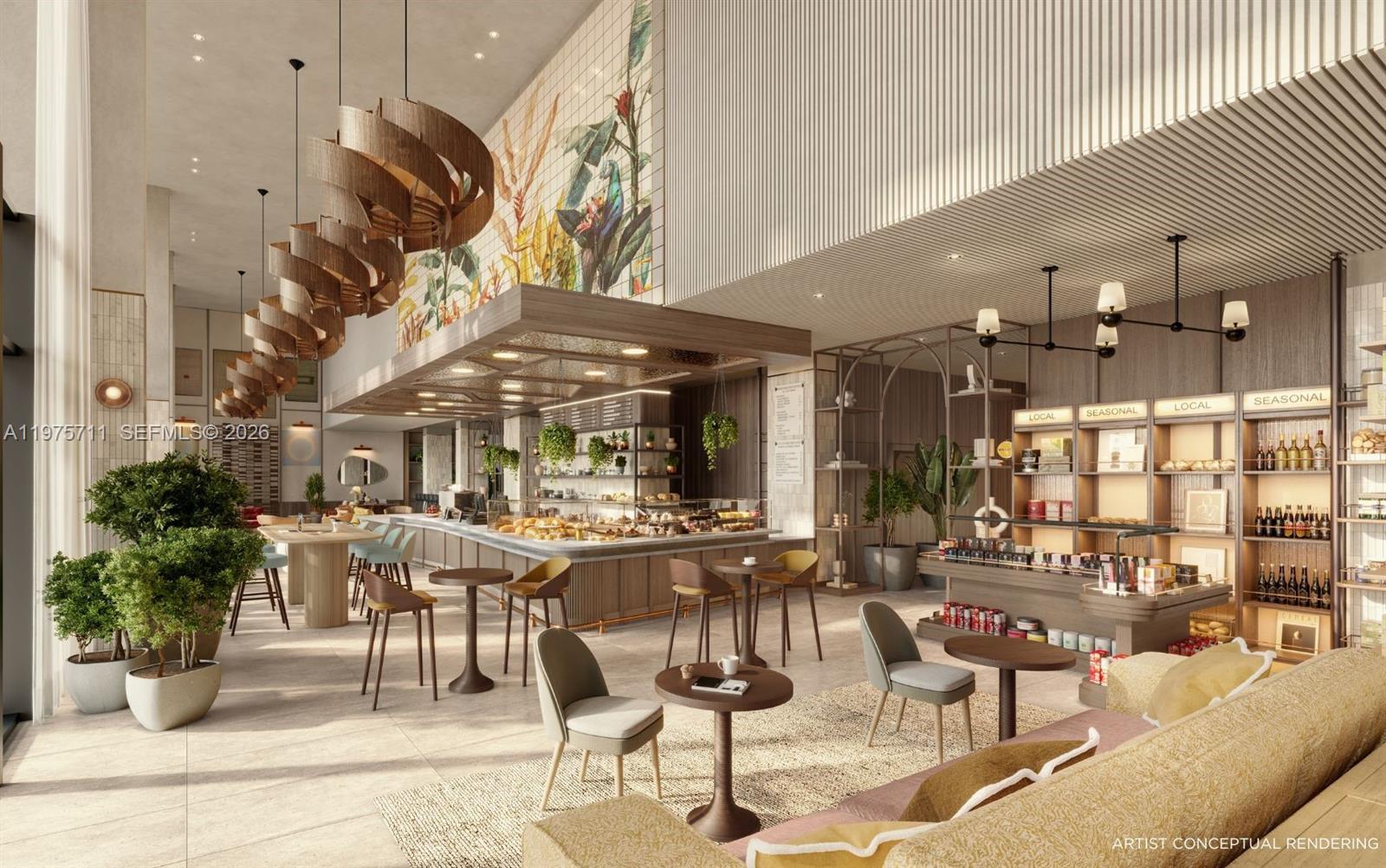 1611 Southwest 2nd Avenue, Unit 504 Miami, FL 33129 - Photo 16 of 17 an outdoor dining space with patio furniture and potted plants