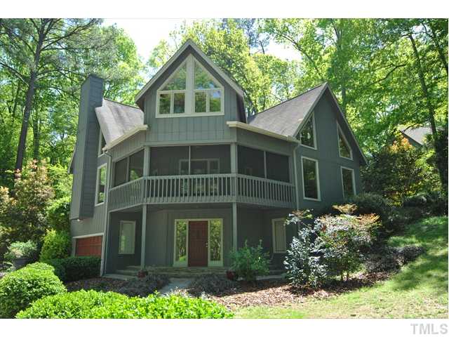 7900 Tulip Circle Raleigh, NC 27606 - Photo 1 of 9 Front view of this spectacular contemporary home on 2.57 acre lot