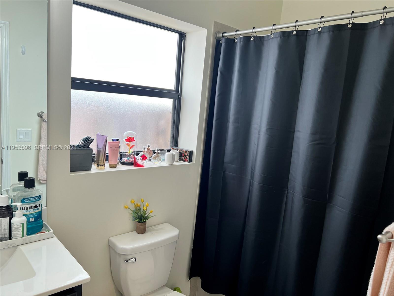 134 Northeast 23rd Terrace Homestead, FL 33033 - Photo 14 of 17 a bathroom with a sink a mirror a toilet and vanity