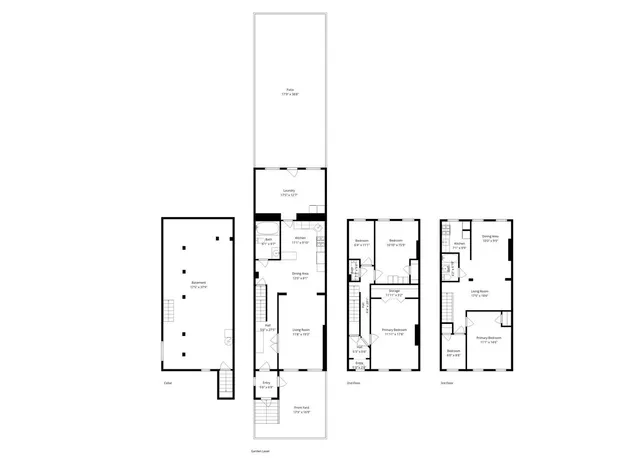 a view of backyard with a table and chairs