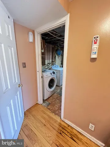 a view of a storage and utility room