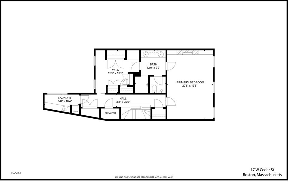 17 West Cedar Street Boston, MA 02108 - Photo 41 of 42 a picture of a floor plan