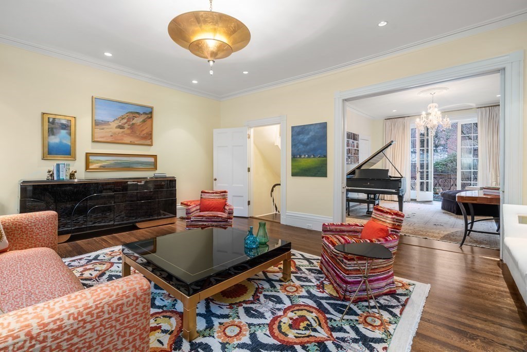 17 West Cedar Street Boston, MA 02108 - Photo 5 of 42 a living room with furniture a rug and a large window
