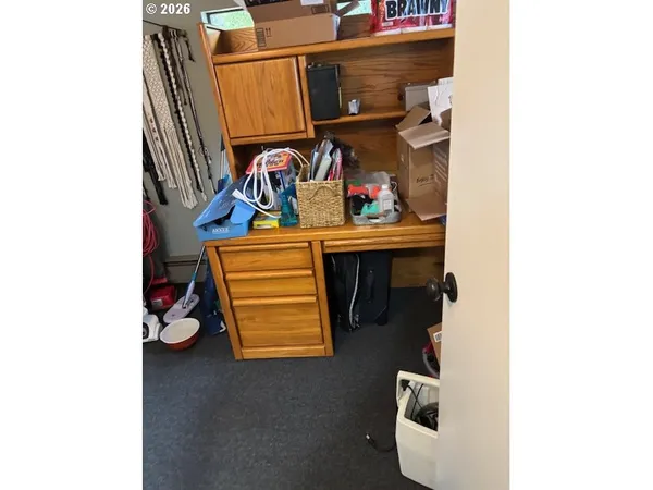 a view of storage and utility room