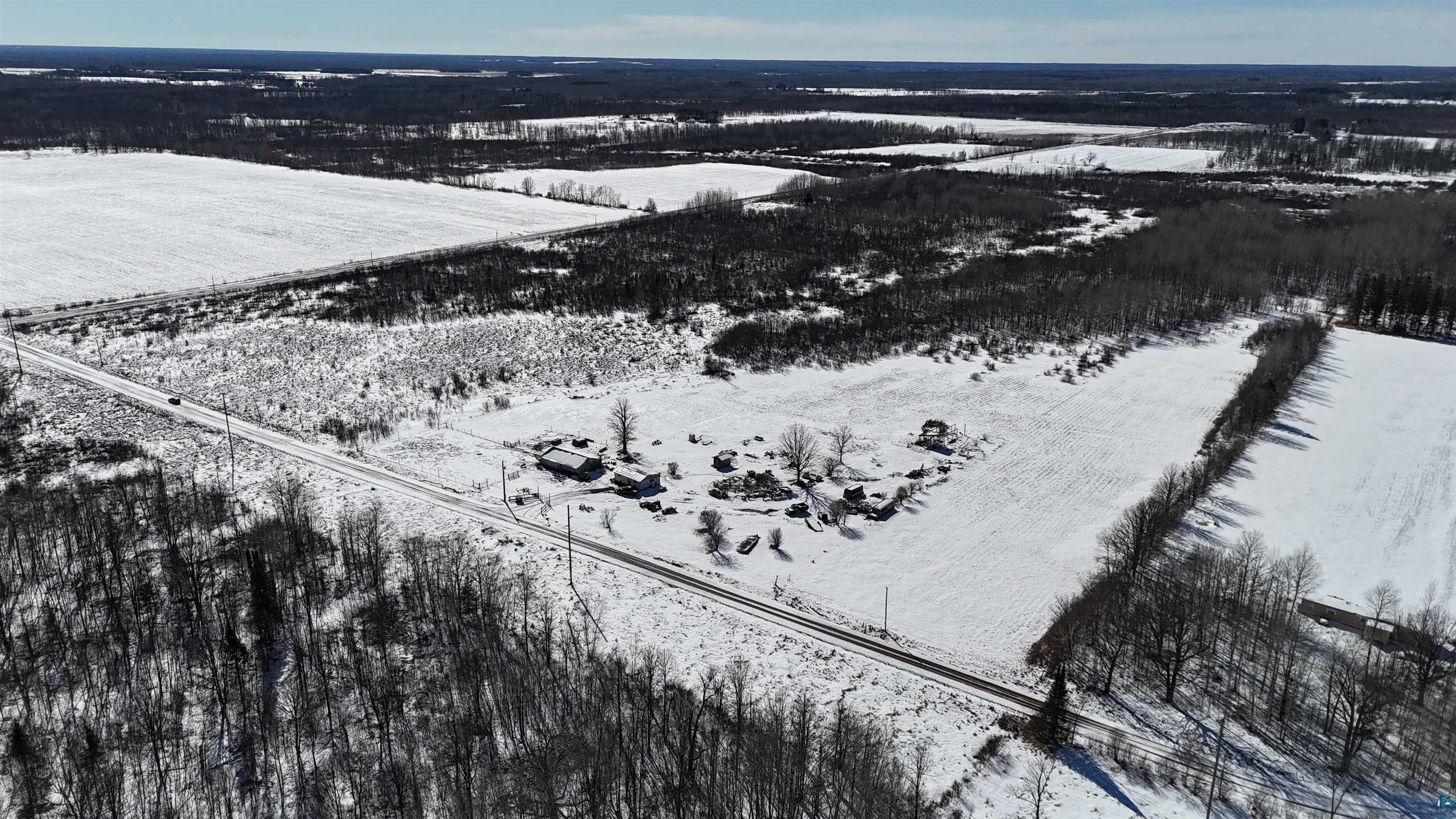2865 Lund Road Kettle River, MN 55757 - Photo 13 of 21 Snowy aerial view featuring a view of rural / pastoral area