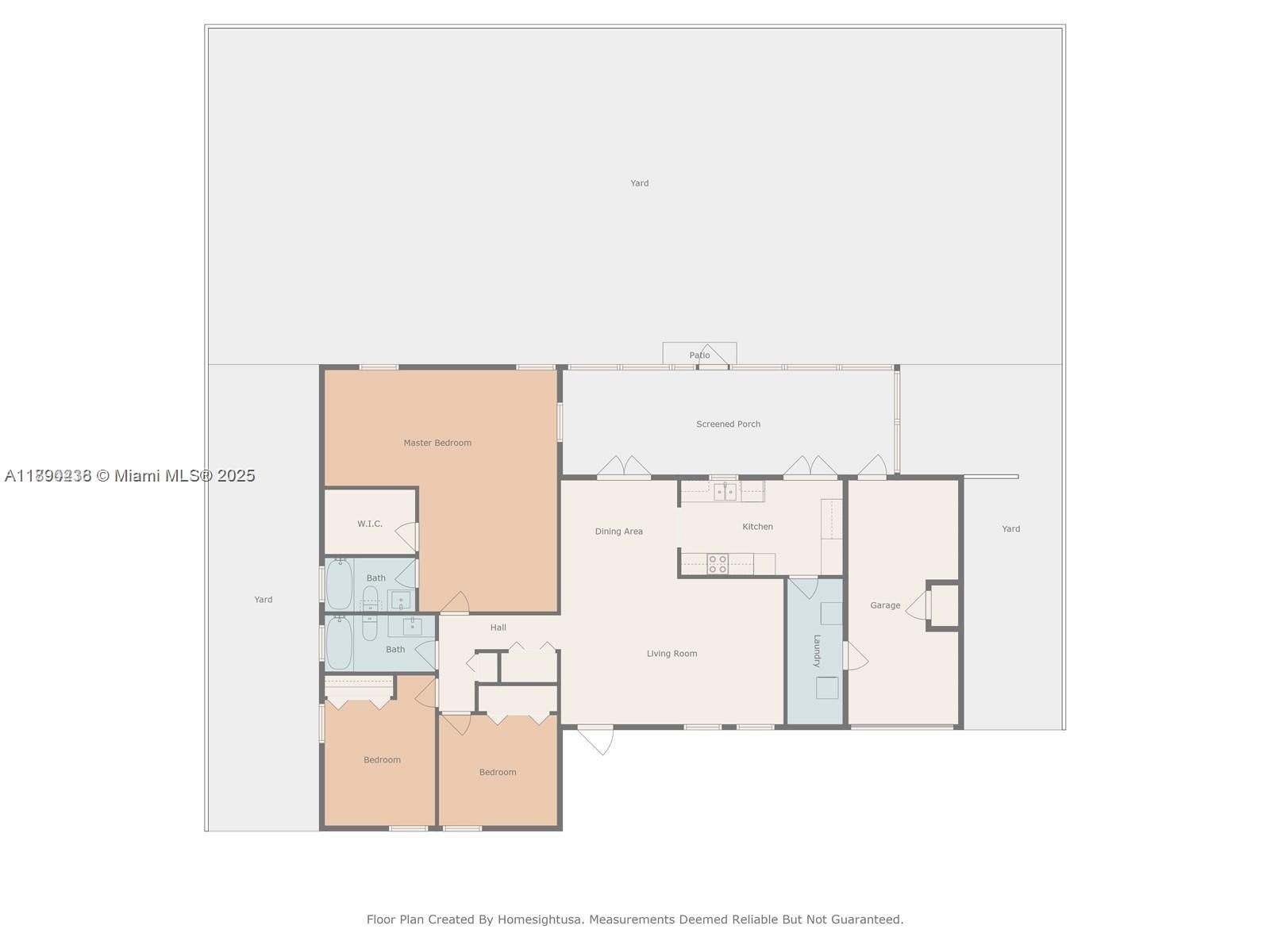 13752 Southwest 285th Street Homestead, FL 33033 - Photo 23 of 25 a picture of a floor plan
