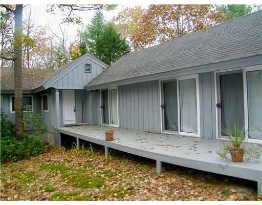411 Runaround Pond Road Durham, ME 04222 - Photo 3 of 15 Exterior Front. Deck entrance