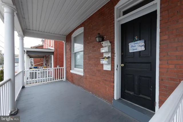 a view of a door and an outdoor space in the house