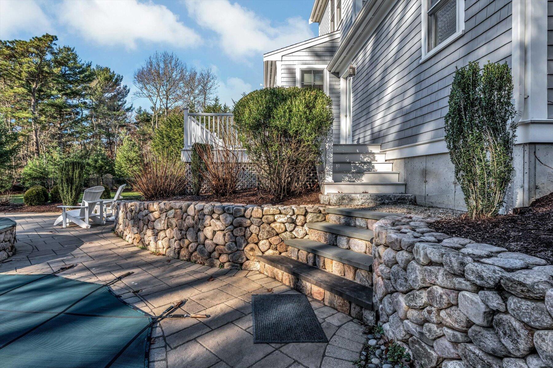 66 Eagle Drive Mashpee, MA 02649 - Photo 33 of 36 a view of backyard with outdoor seating