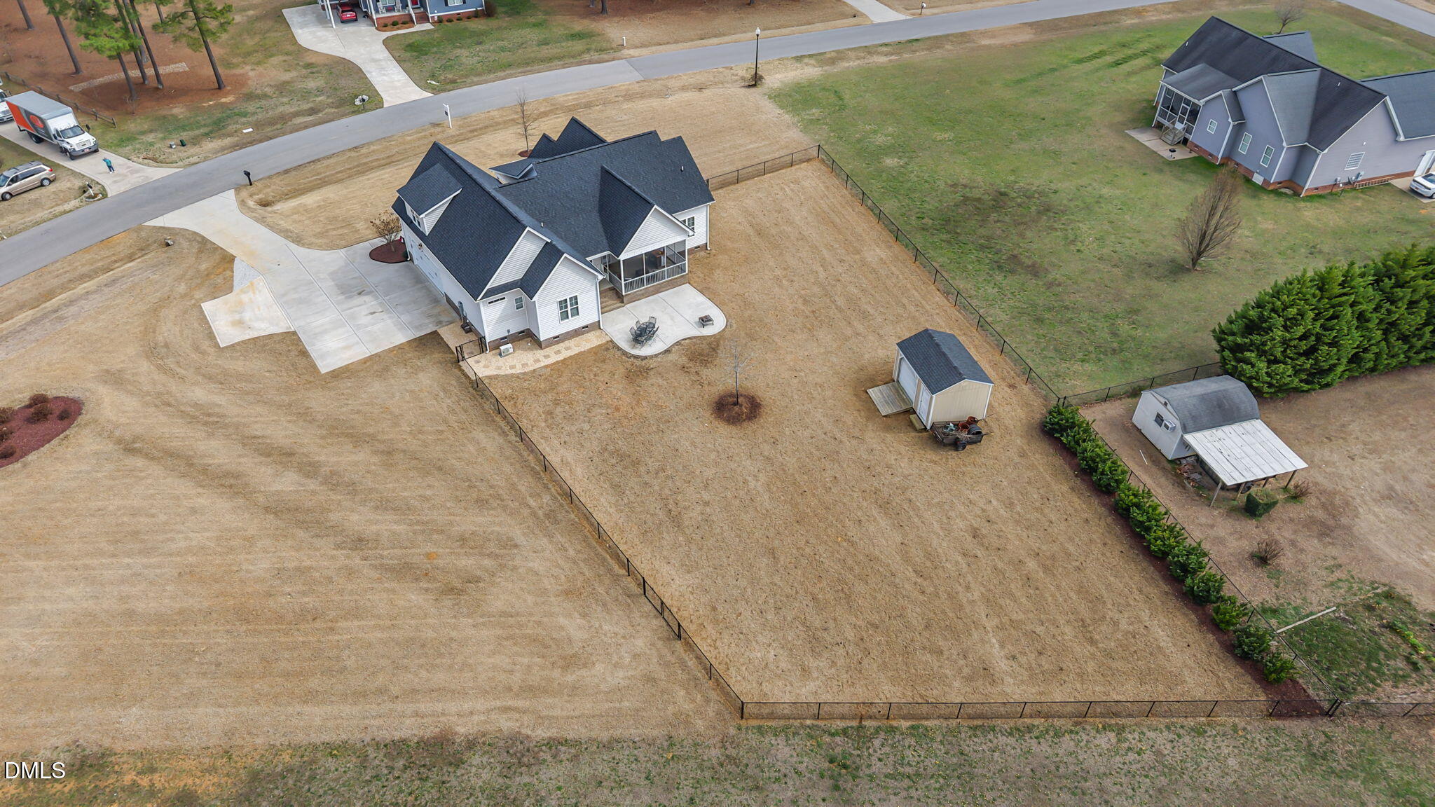 8772 Surrey Top Road Bailey, NC 27807 - Photo 41 of 42 an aerial view of a house with outdoor space