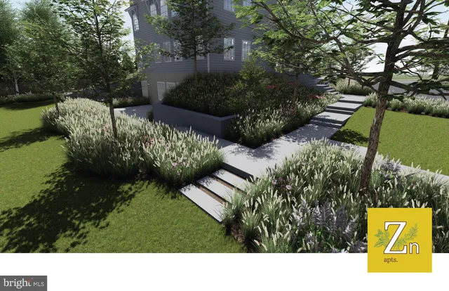 a black and white photo of a garden