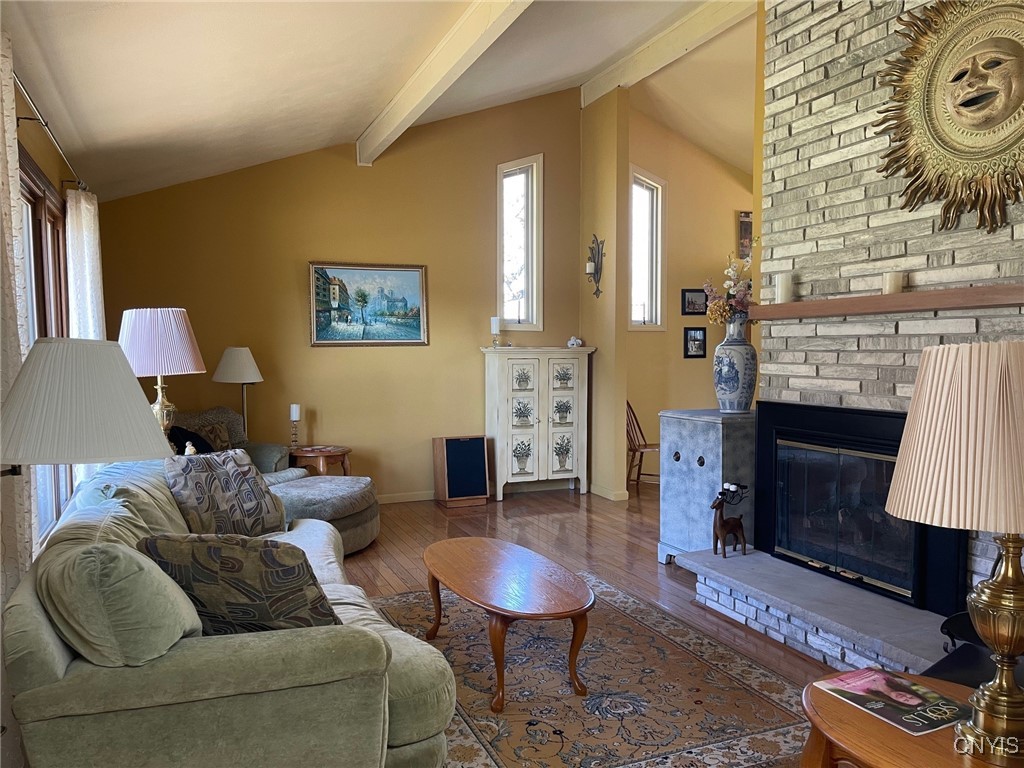 629 Deerfield Drive Oneida, NY 13421 - Photo 15 of 46 Living room with fireplace!
