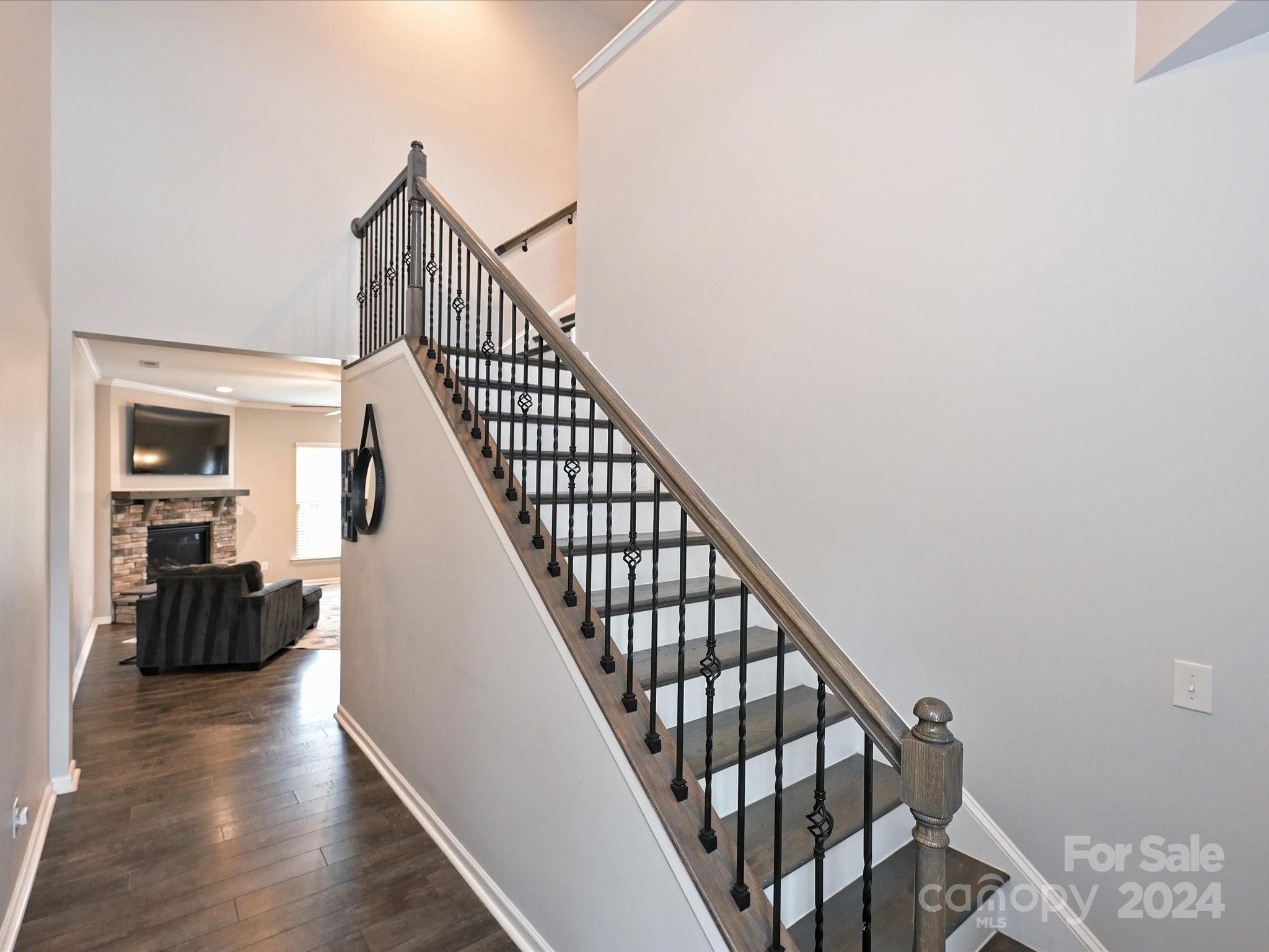 4041 Woodsmill Road Indian Land, SC 29707 - Photo 4 of 36 a view of entryway and hall with wooden floor
