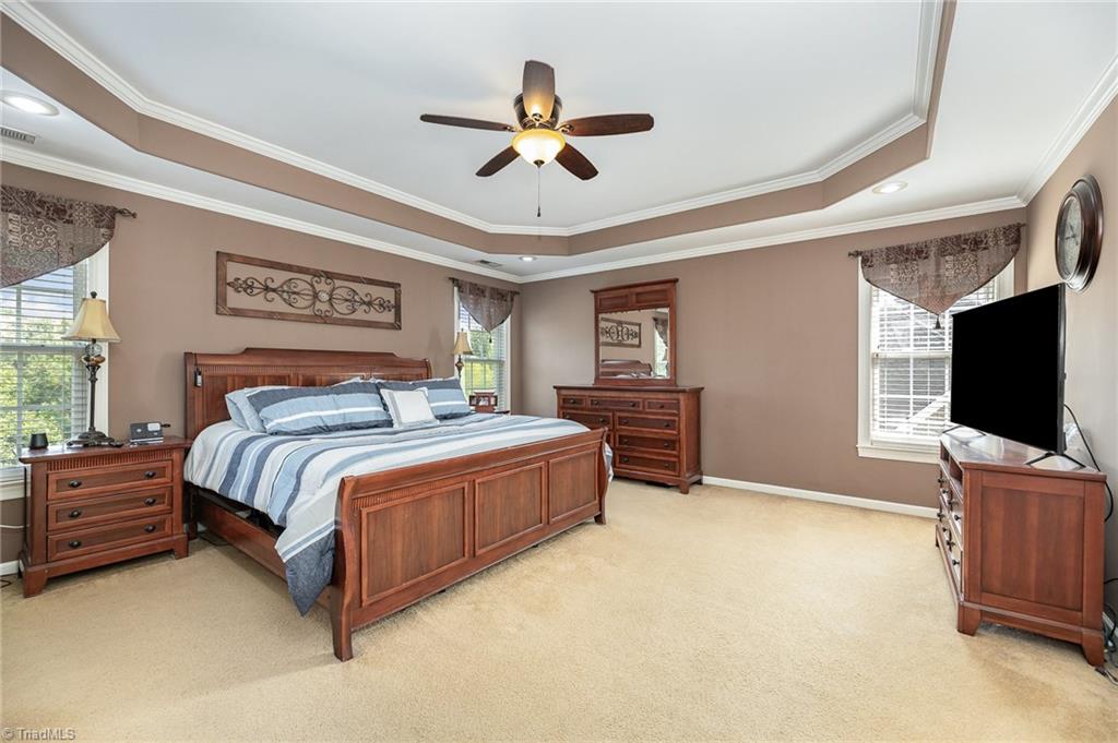 6657 Ridge Run Court Clemmons, NC 27012 - Photo 14 of 28 Huge Primary Bedroom with En Suite and Tray Ceiling