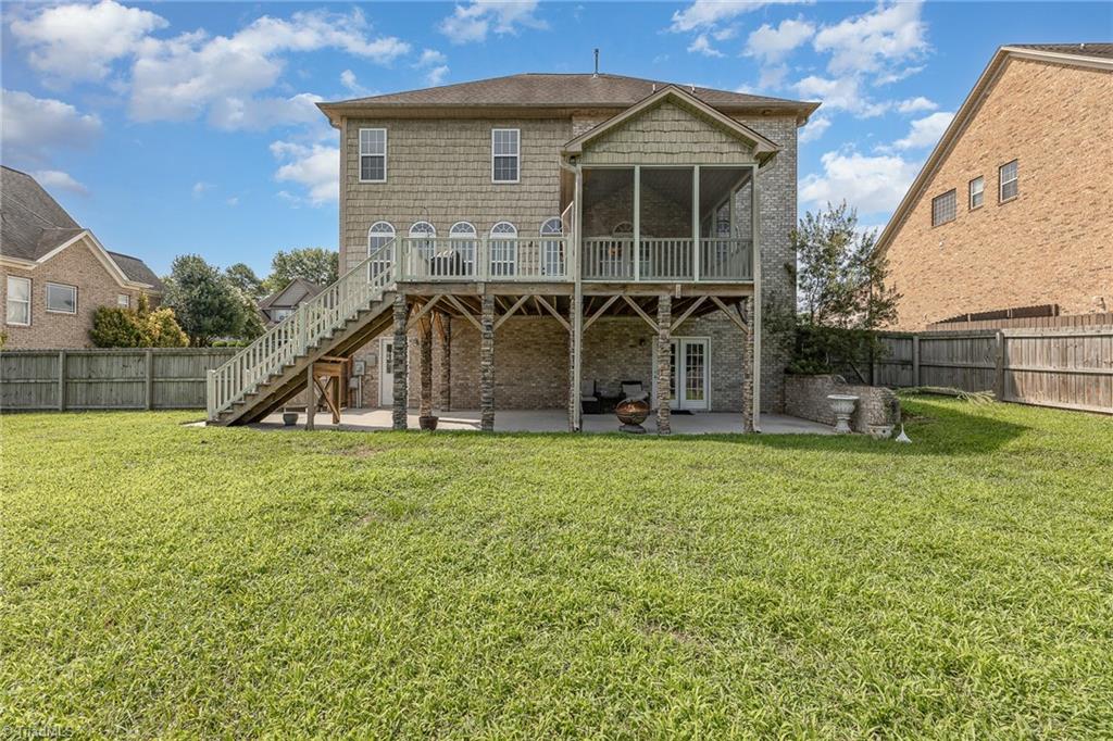6657 Ridge Run Court Clemmons, NC 27012 - Photo 23 of 28 Huge Patio under the porch and deck; perfect for cookouts, entertaining on the lower level or storage area!