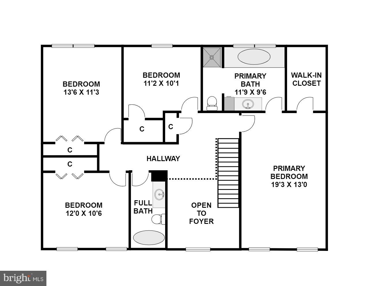 14992 DuFief Drive North Potomac, MD 20878 - Photo 50 of 51 Floor Plan Upper Level