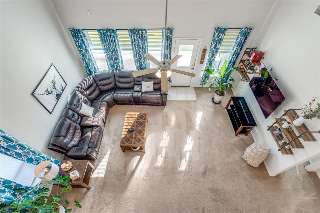 4542 Kipling Avenue Aubrey, TX 76227 - Photo 15 of 36 Living room featuring carpet