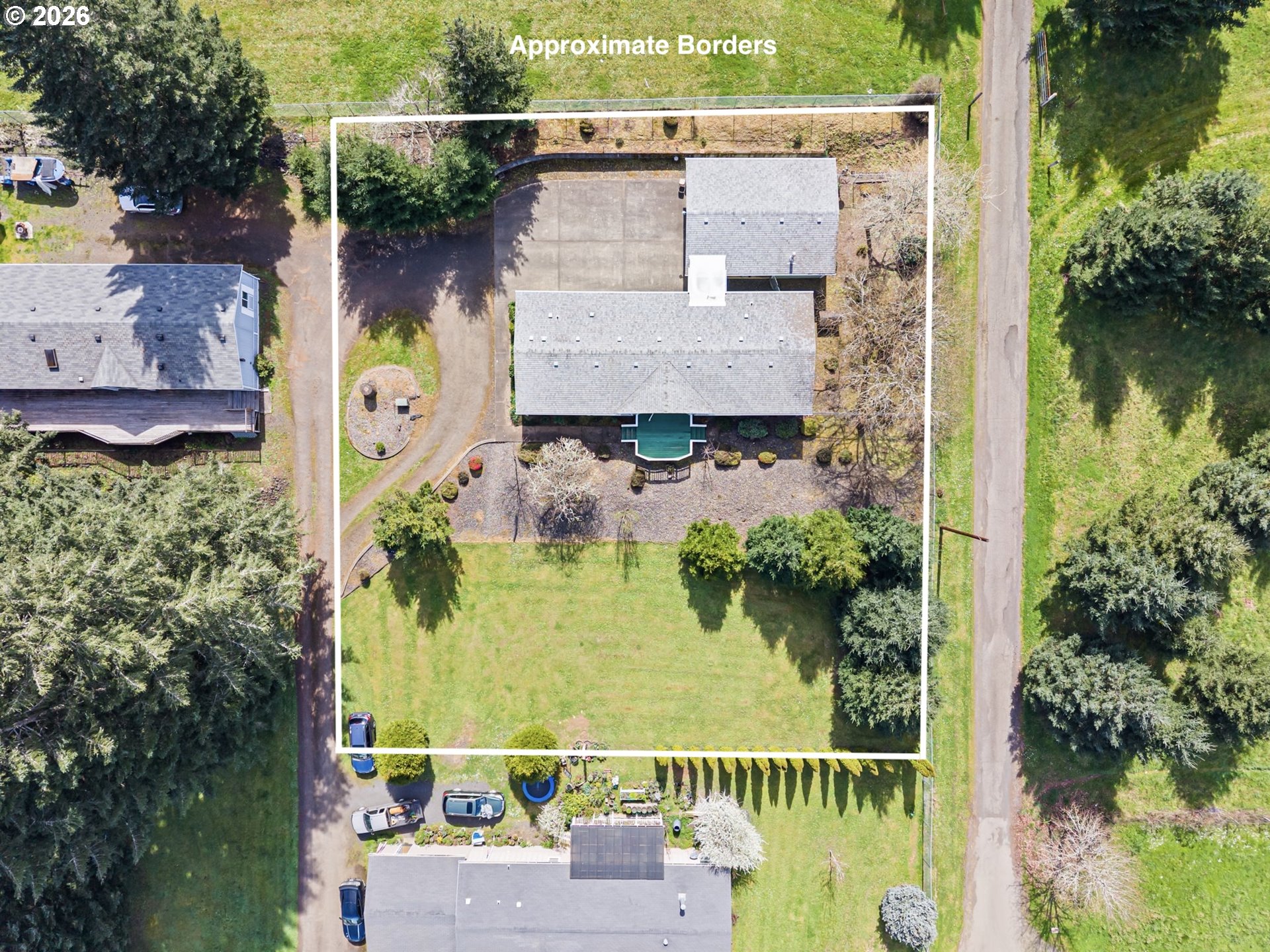 500 Elm Street Yoncalla, OR 97499 - Photo 47 of 48 an aerial view of house with yard swimming pool and outdoor seating