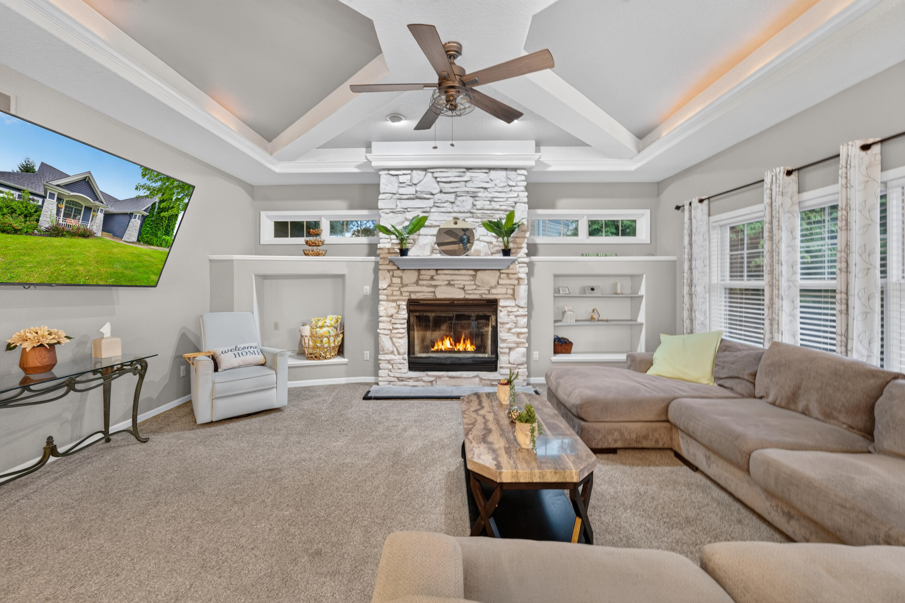 Relaxing Gas Fireplace