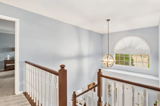 a view of an entryway with a window