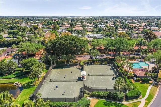 an aerial view of multiple house