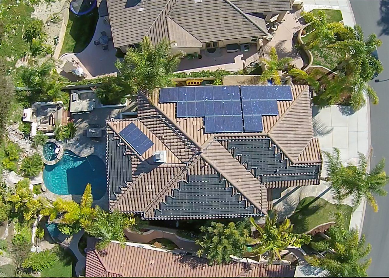 1243 Mariposa Road Carlsbad, CA 92011 - Photo 25 of 25 This view shows off the numerous OWNED solar panels which minimize the electric bills!