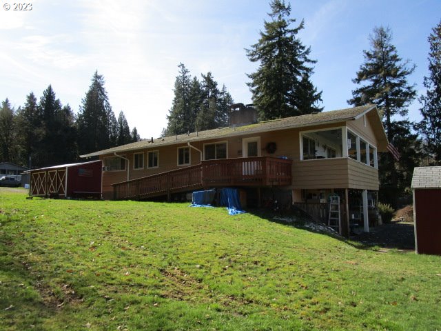 80452 Alston Mayger Road Clatskanie, OR 97016 - Photo 9 of 28 a house view with a garden space