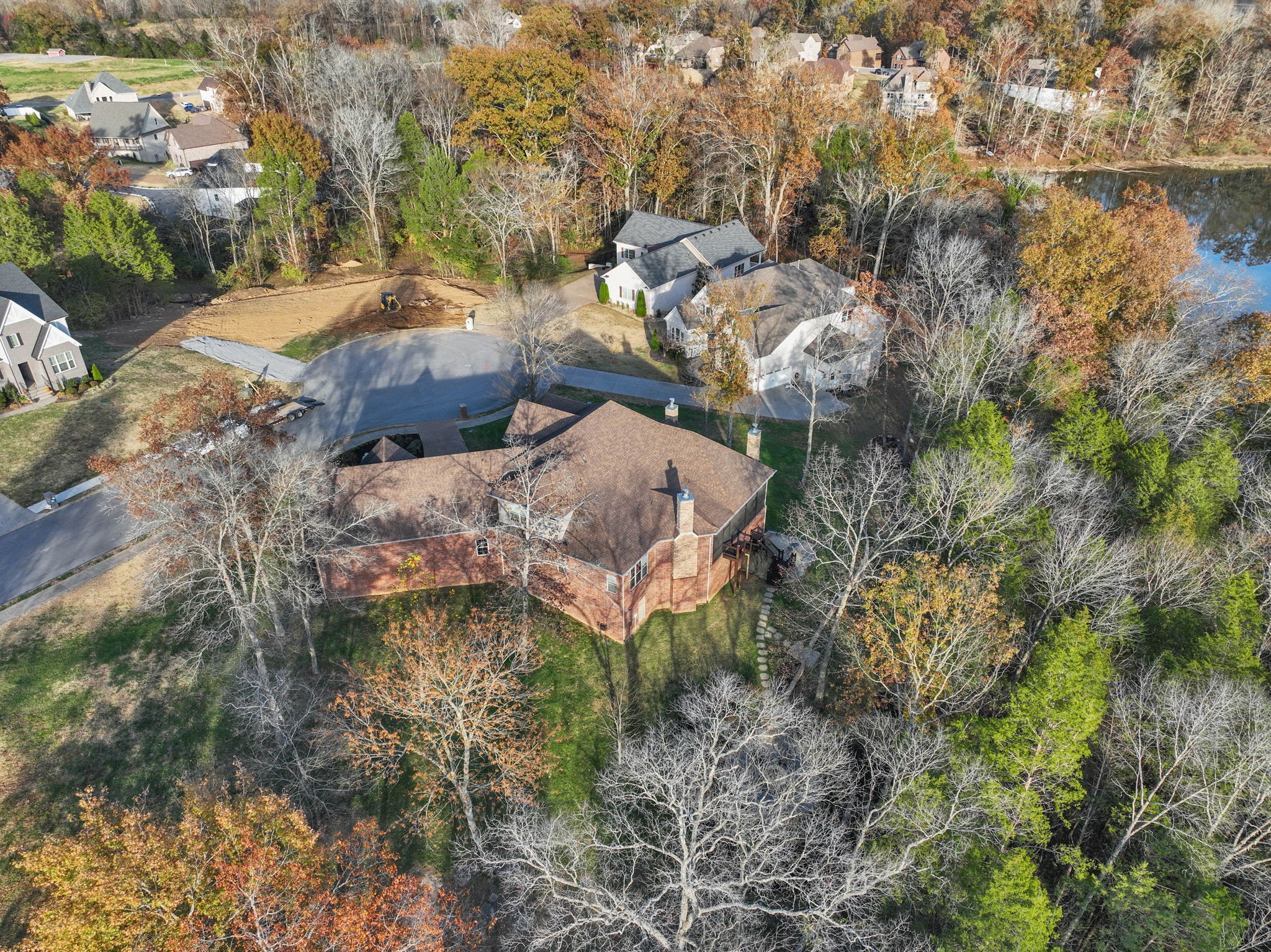 312 Cedar Street Lebanon, TN 37087 - Photo 58 of 69 an aerial view of a house with a yard basket ball court and outdoor seating