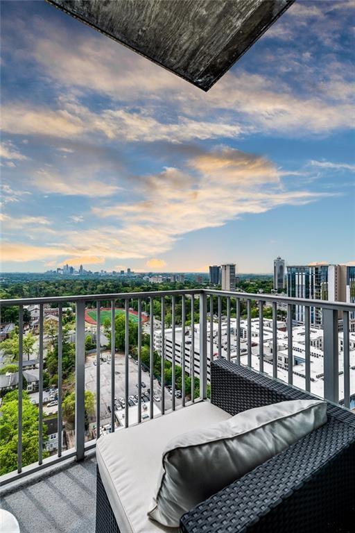 250 Pharr Road Northeast, Unit 1816 Atlanta, GA 30305 - Photo 26 of 36 a view of a balcony with lake view