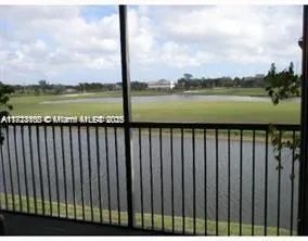 a balcony with lake view