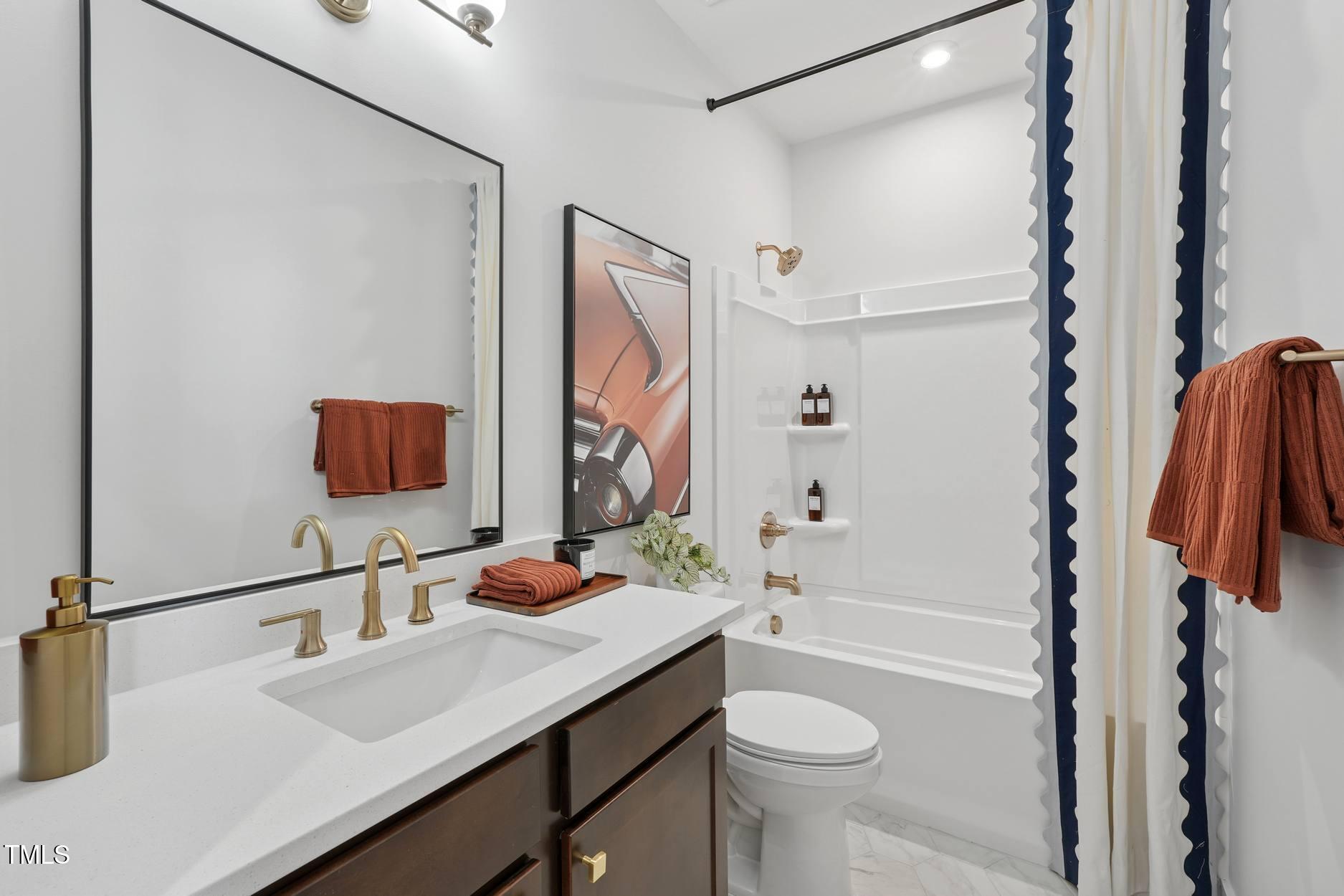 802 Hyperion Alley Wake Forest, NC 27587 - Photo 47 of 64 Twinleaf Townes 8_Holden Model_Bathroom