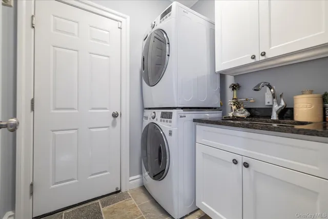 a view of a lake with a house