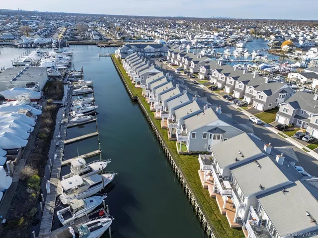 an aerial view of a city