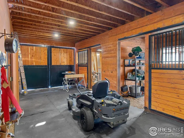 a room with furniture