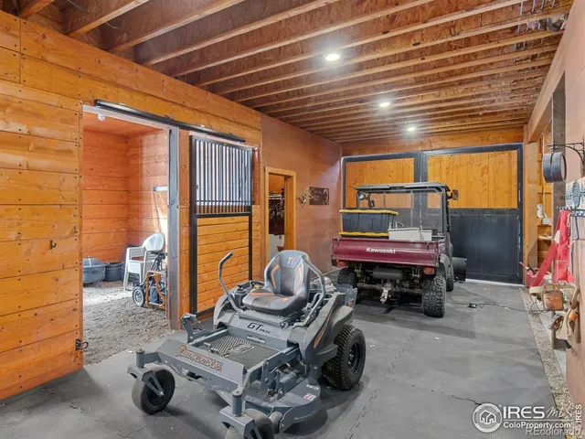 a room with furniture