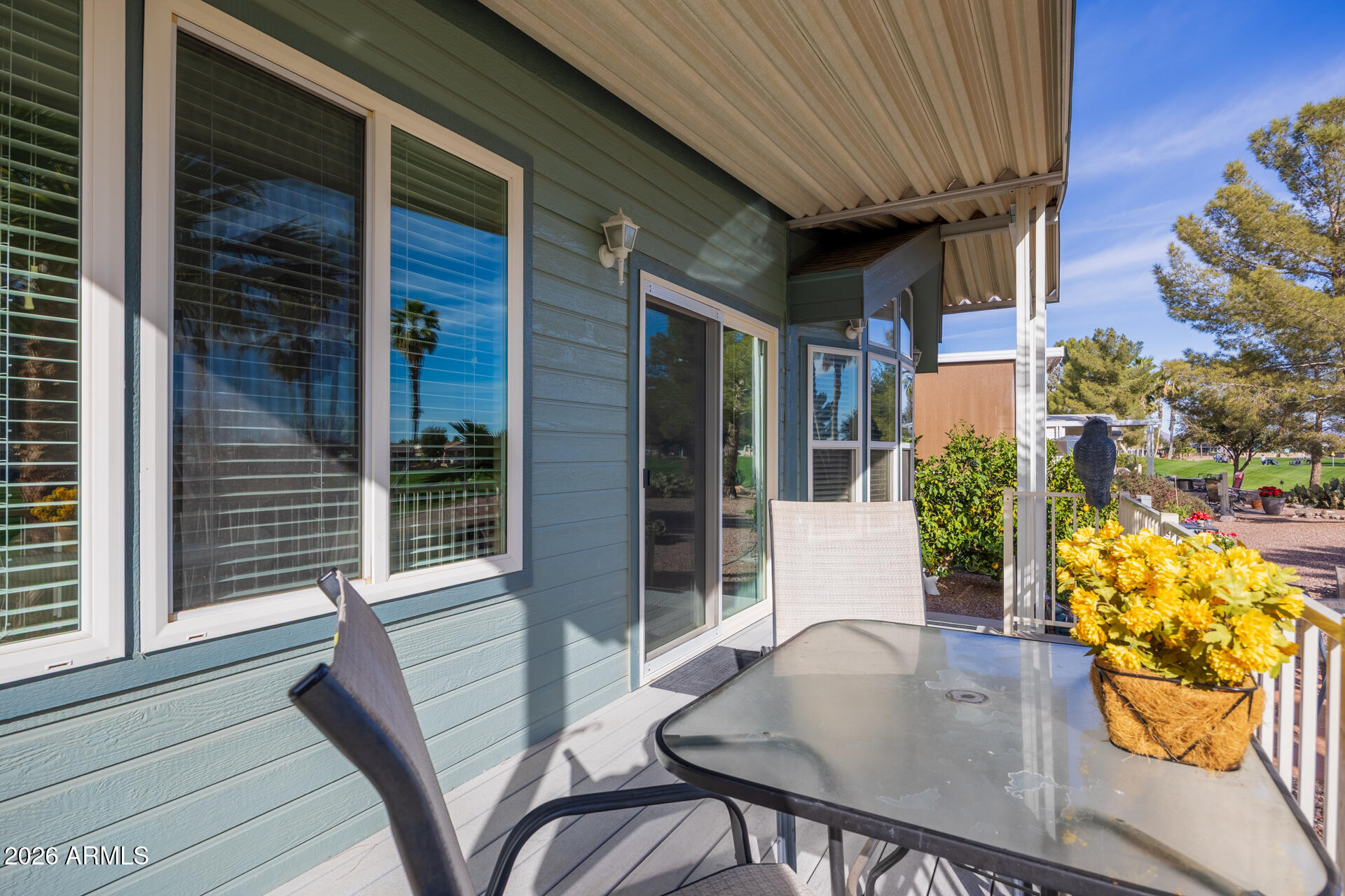 1110 North Verbena Henness Road, Unit 1889 Casa Grande, AZ 85122 - Photo 5 of 51 1110 N Henness Lot 1889 - Back Patio Vie
