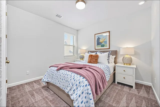 a view of a hallway with an empty room