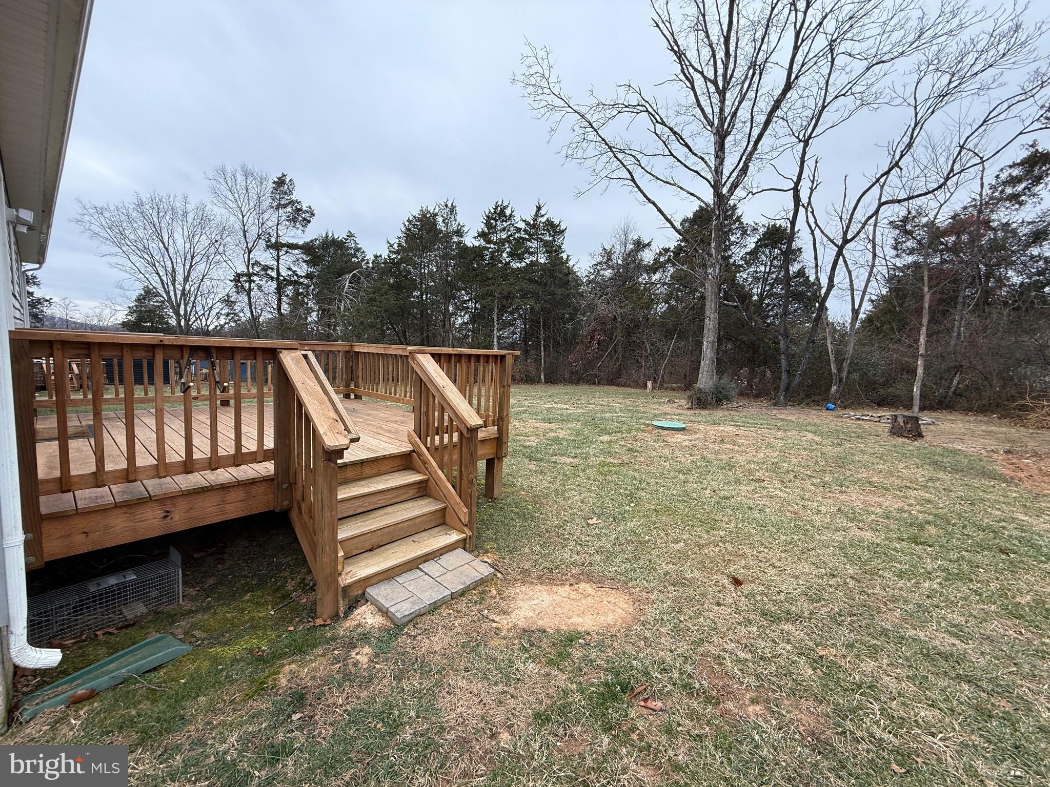 3385 Howellsville Road Front Royal, VA 22630 - Photo 16 of 19 a view of a deck with a yard