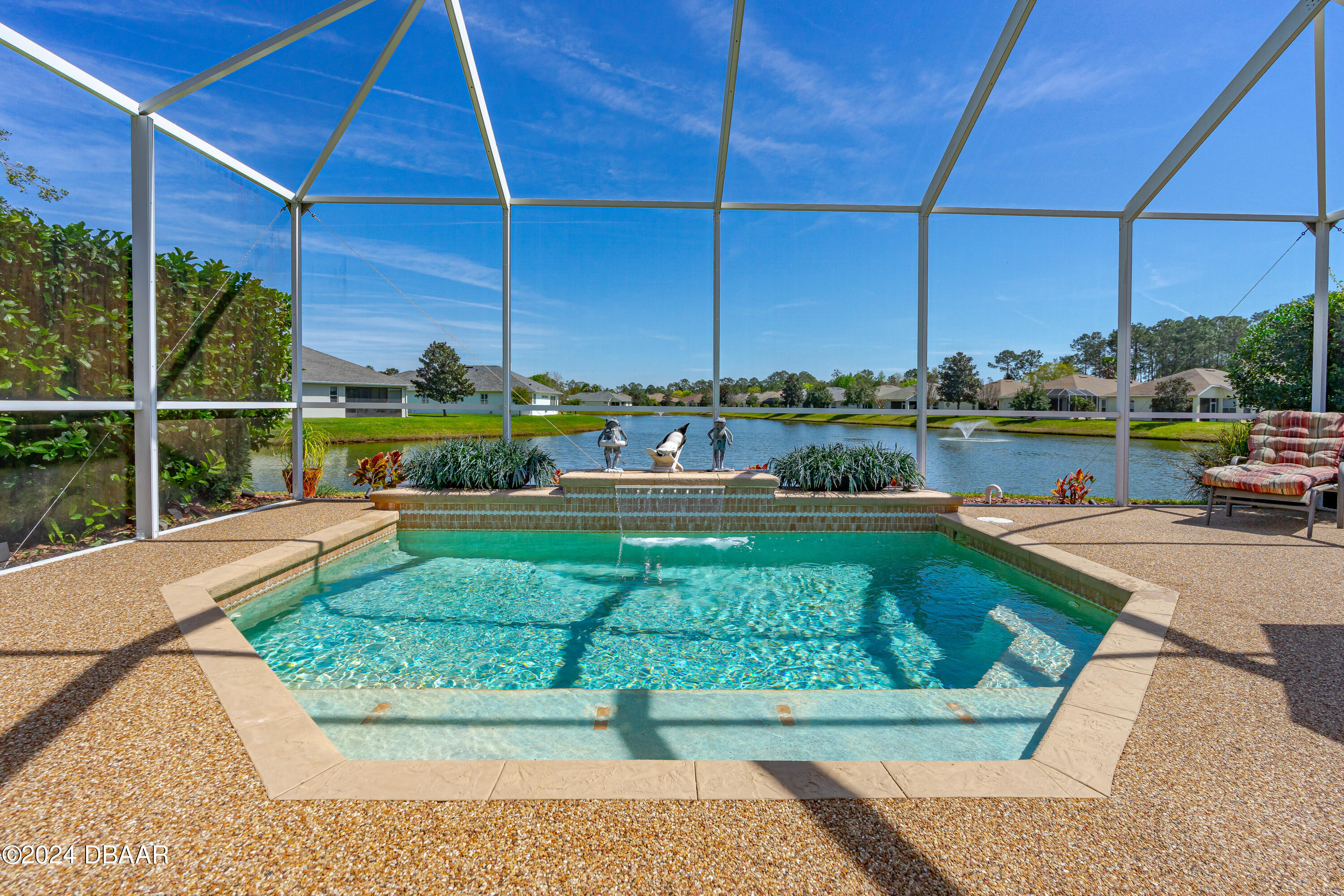 99 Raintree Circle Palm Coast, FL 32164 - Photo 31 of 47 Private pool overlooking the lake