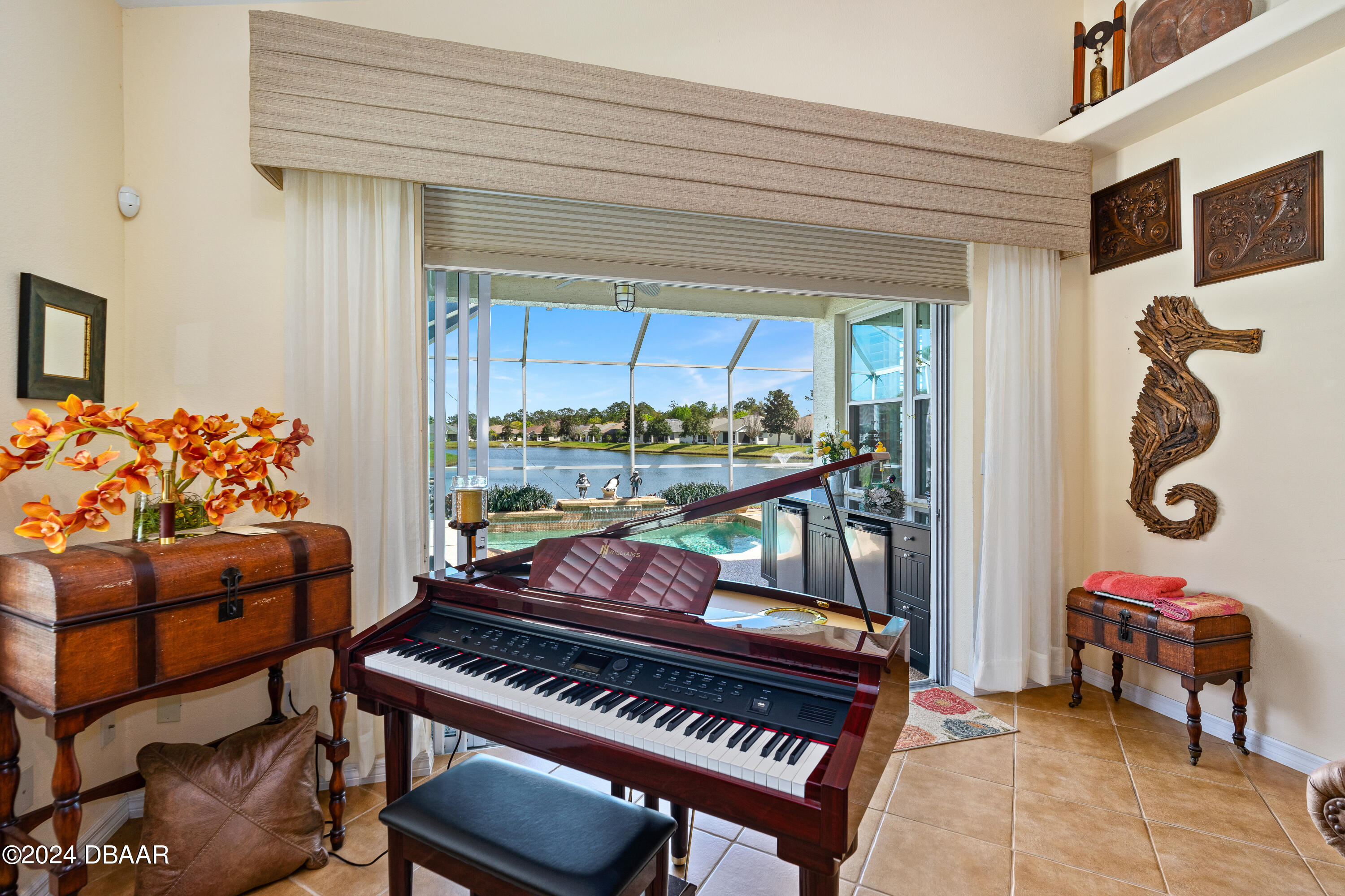 99 Raintree Circle Palm Coast, FL 32164 - Photo 9 of 47 Piano area overlooking water