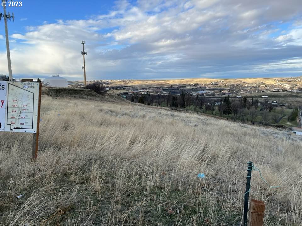 1210 Southwest 17th Place, Unit 8 Pendleton, OR 97801 - Photo 1 of 4 a view of a dry yard with wooden fence